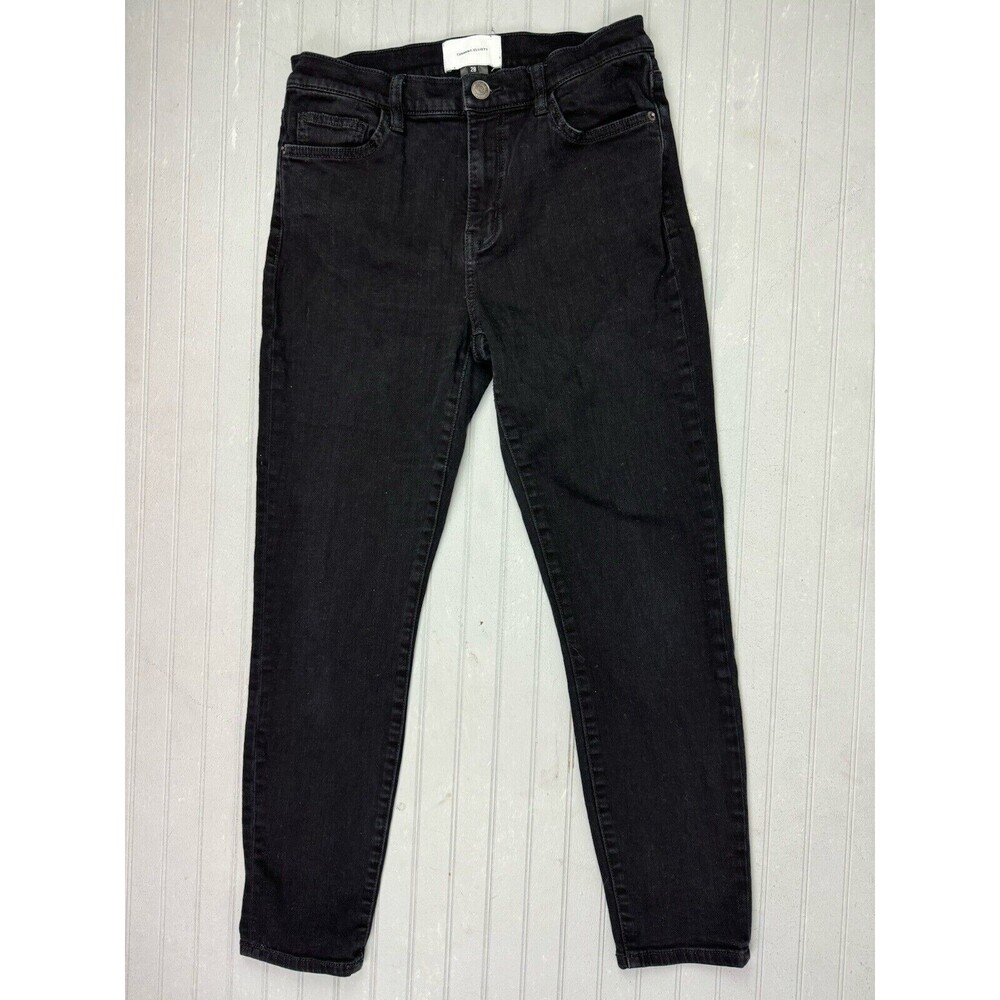Current Elliott Size 28 Womens Jeans Black Mid Rise Stretch Skinny
